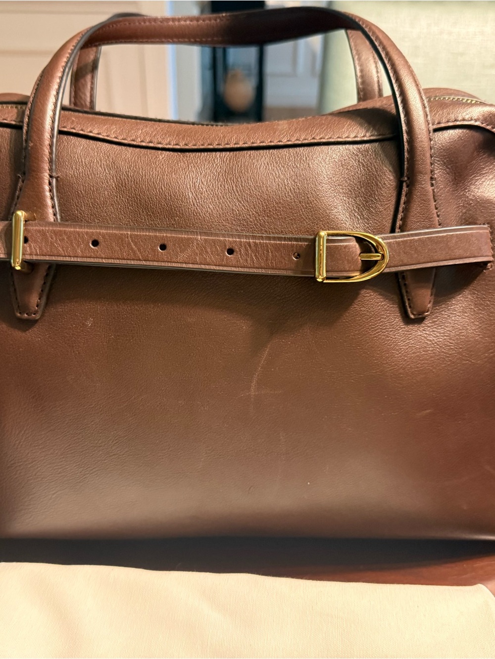 Like new Madwell Brown Leather Satchel Handbag